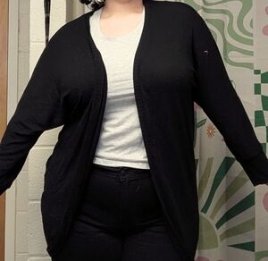 {SOLD} Torrid Super Soft Long Black Cardigan